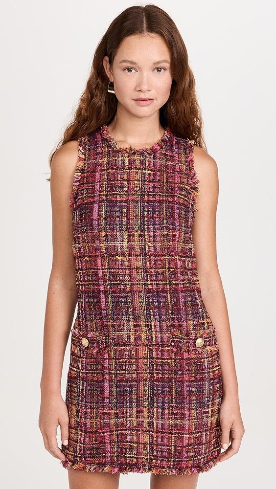 L'AGENCE Florian Tweed Shift Dress | Shopbop Product Image