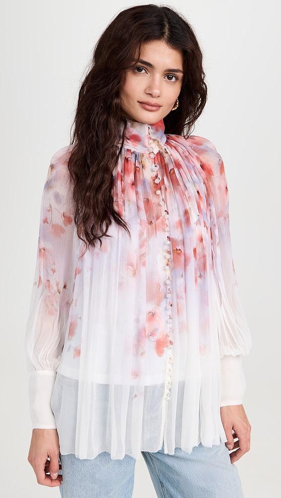 Zimmermann Crush Smock Blouse | Shopbop Product Image