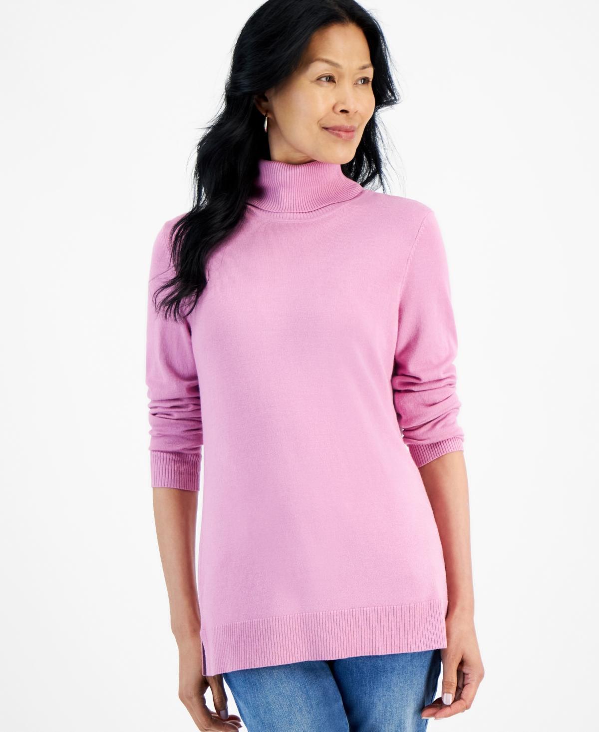 Style & Co Womens Turtleneck Long-Sleeve Sweater, Created for Macys Product Image