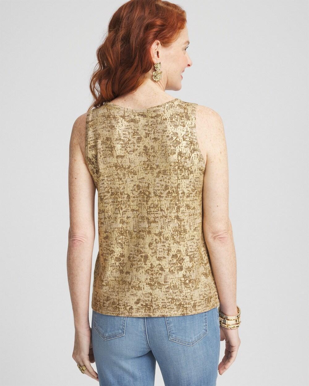 Foil Print Sweater Tank Product Image