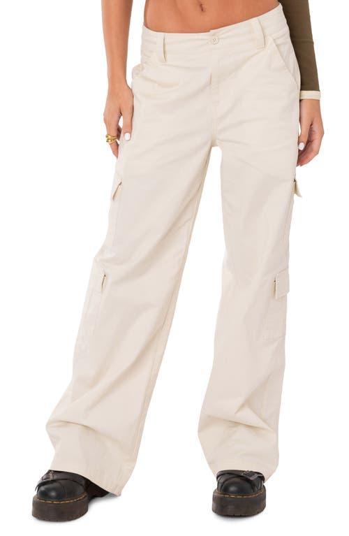 EDIKTED Zuri Cotton Twill Cargo Pants Product Image