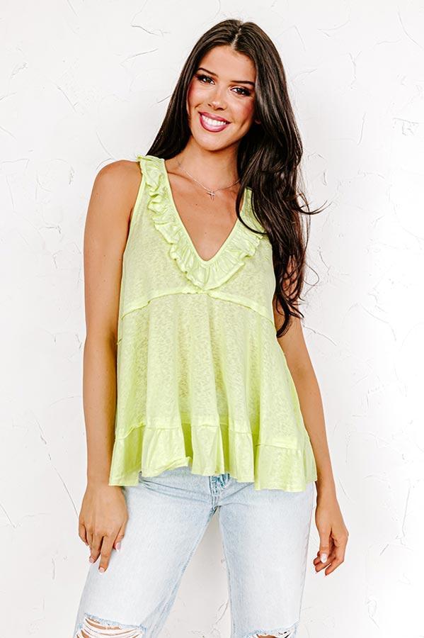 Sunshine Needed Shift Top In Lime product image