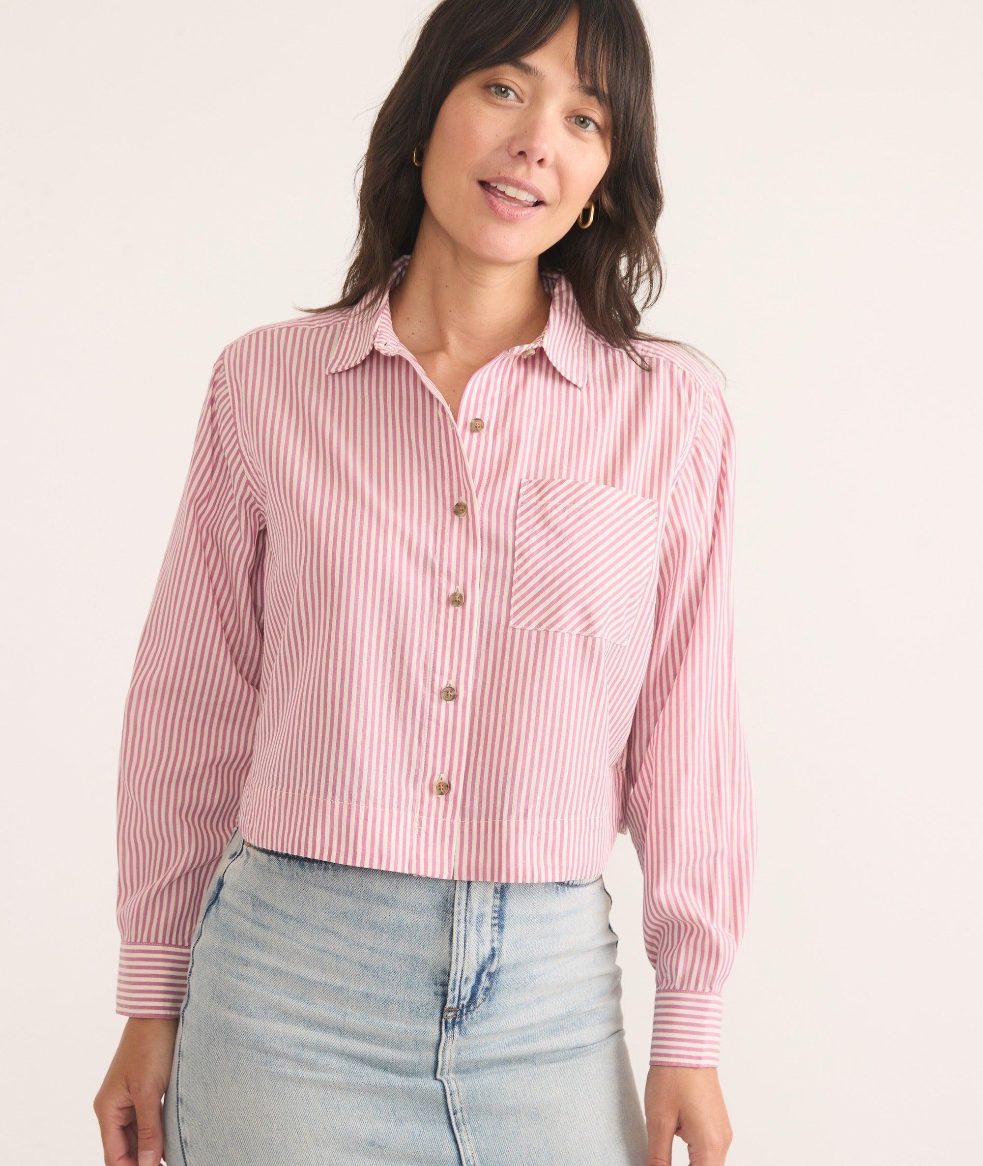 Mila Straight Hem Button Down Product Image