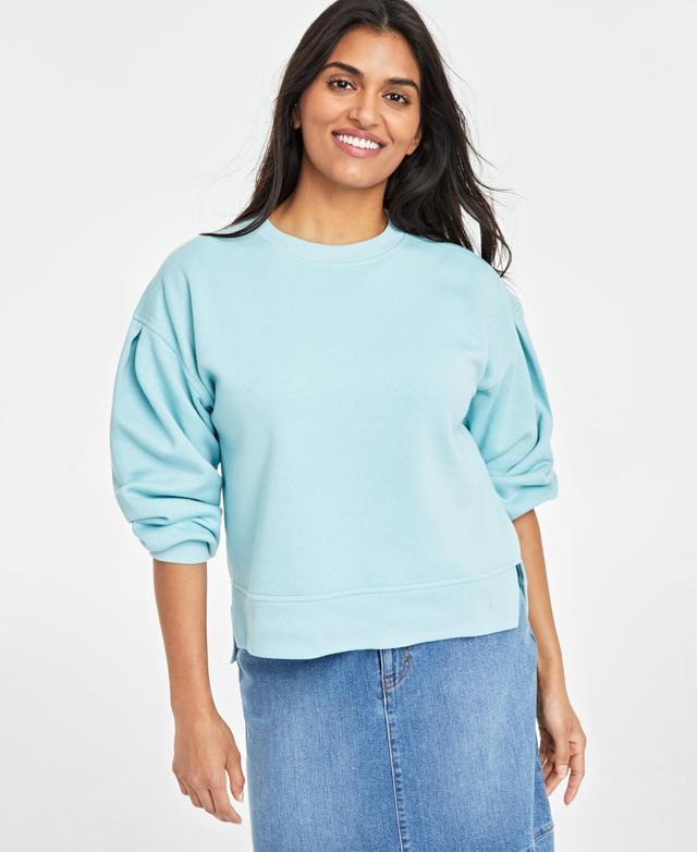 On 34th Womens Ribbed Crewneck Sweatshirt, Created for Macys Product Image