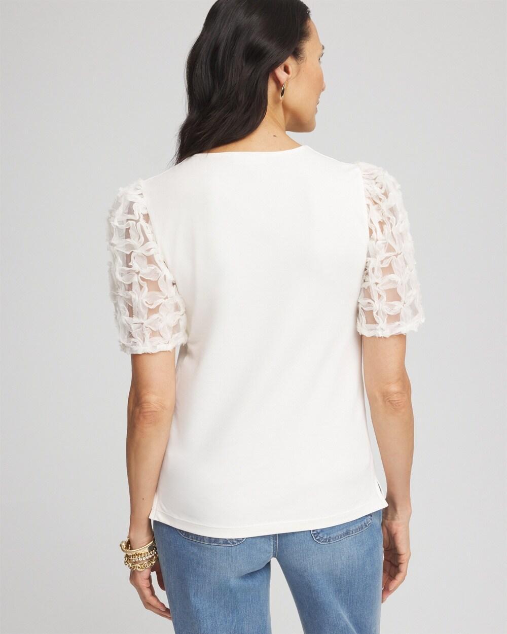 Chiffon Appliqued Tee Product Image