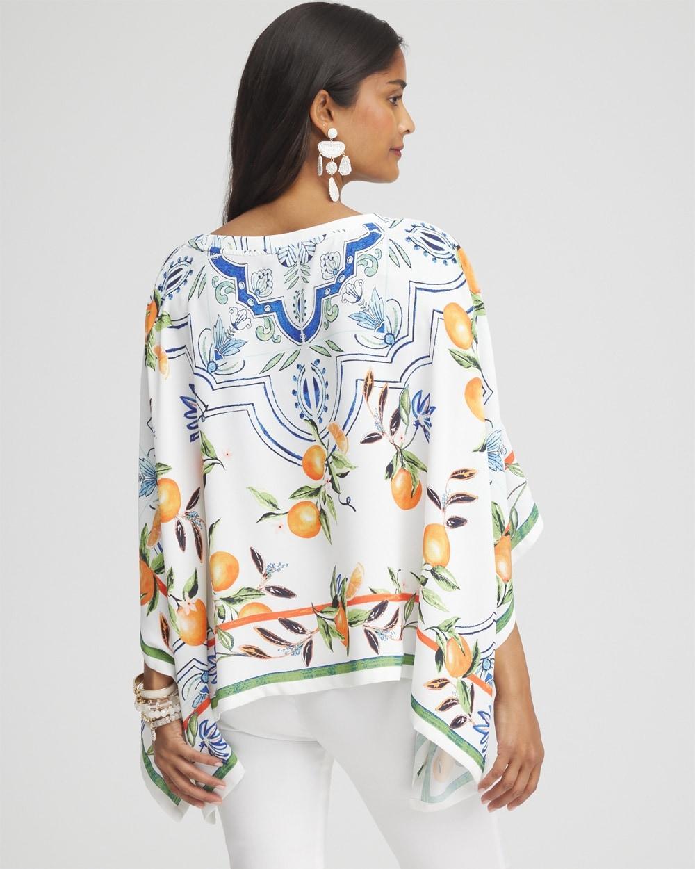 Tropical Print Poncho Product Image