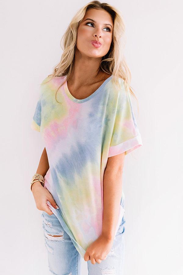 Slow Living Tie Dye Tee Product Image