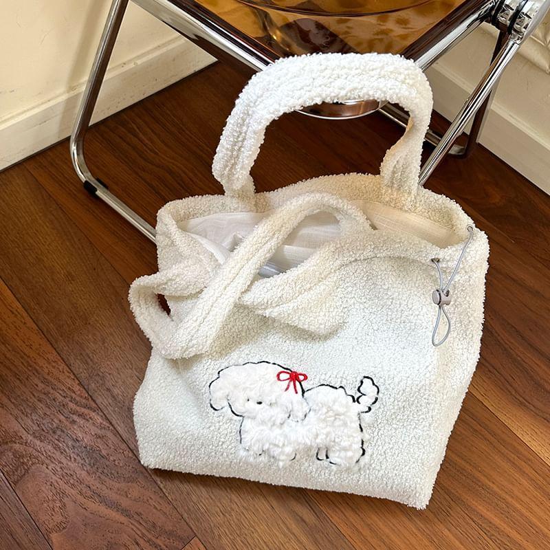 Dog Applique Tote Bag Product Image