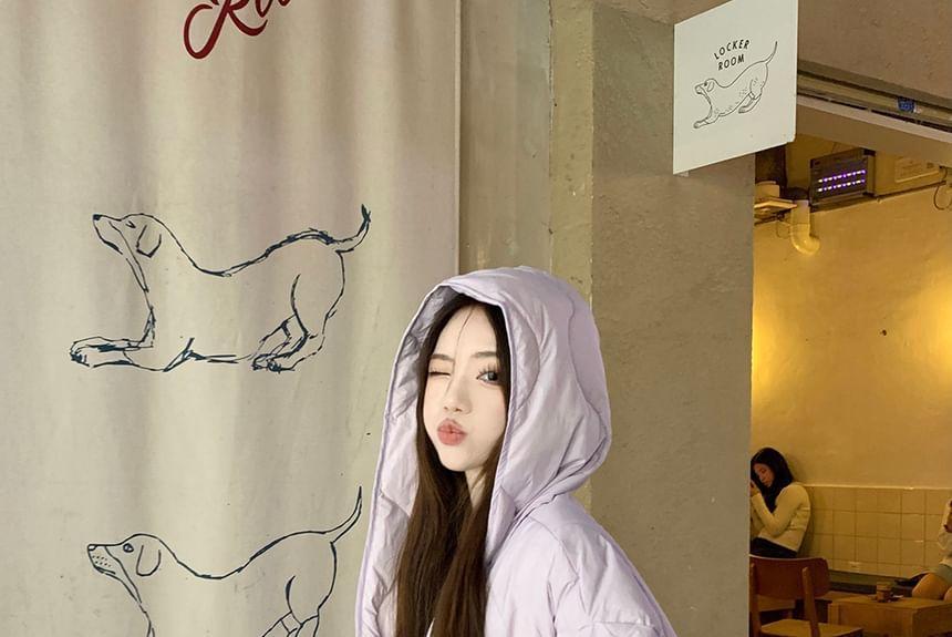 Oversize Puffer Jacket with Hood Product Image