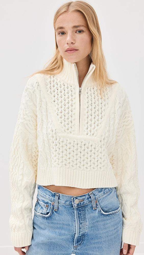 STAUD Cropped Hampton Sweater | Shopbop Product Image