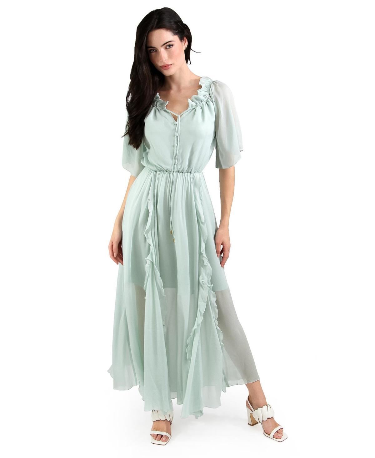 Women Belle & Bloom Amour Ruffled Midi Dress Product Image