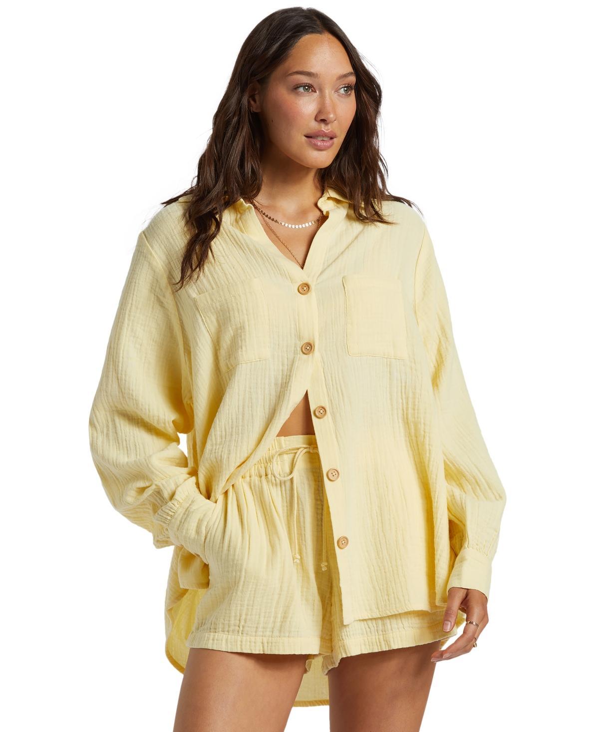 Billabong Women's Swell Woven Button Down Shirt Product Image