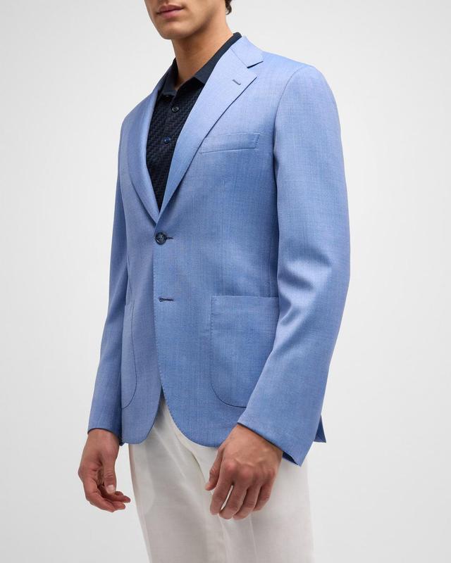 Mens Wool-Silk Blazer Product Image