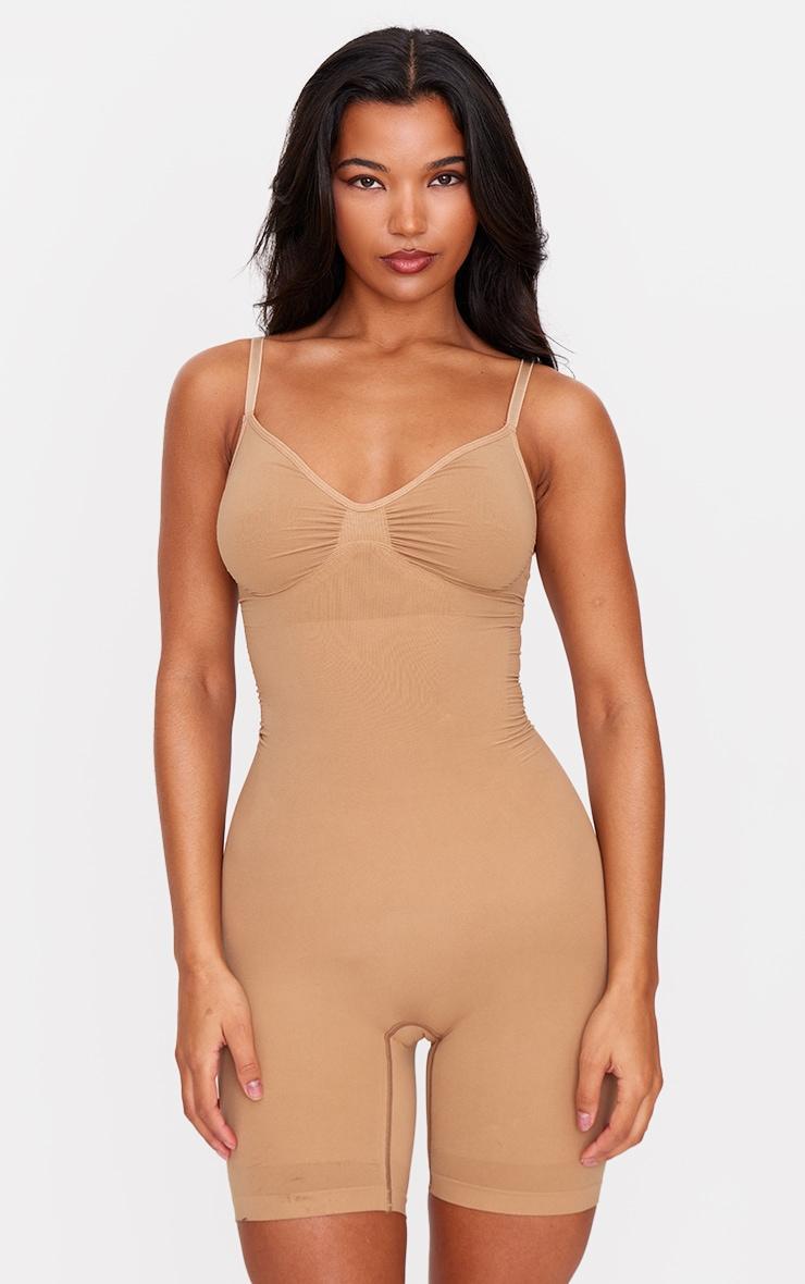 Nude Mid Thigh Shapewear Bodysuit Product Image