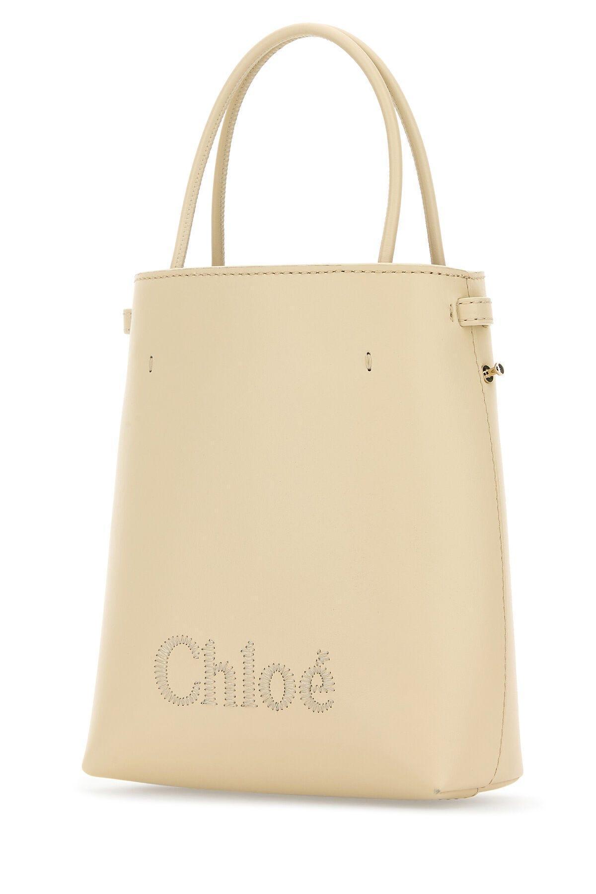 Powder Pink Leather Micro Chloã© Sense Handbag Product Image