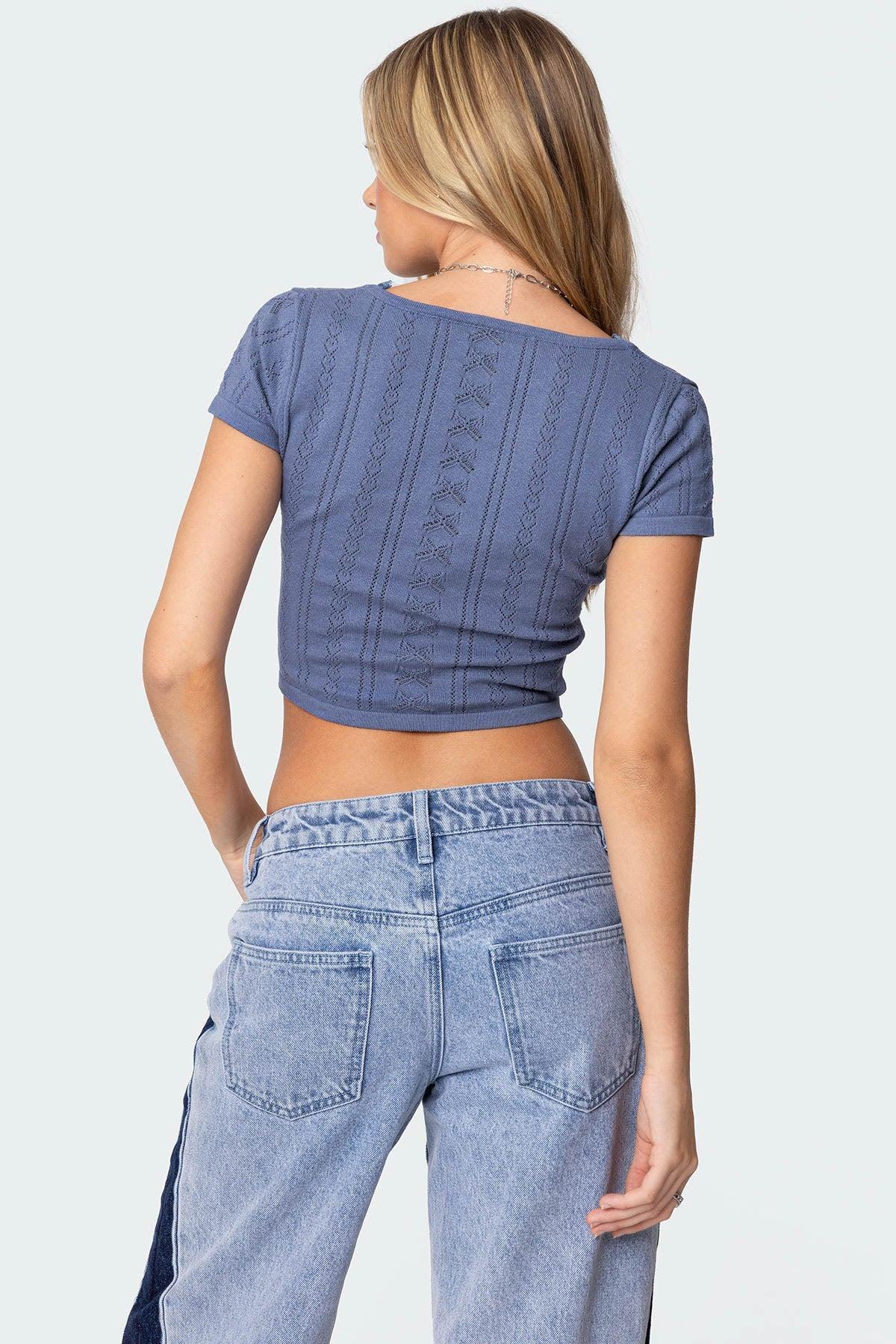 Luciana Knit Crop Top Product Image