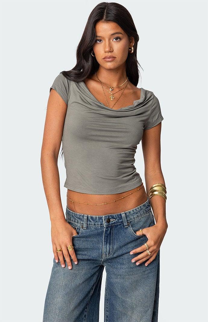 Edikted Womens Javi Cowl Neck Top Product Image