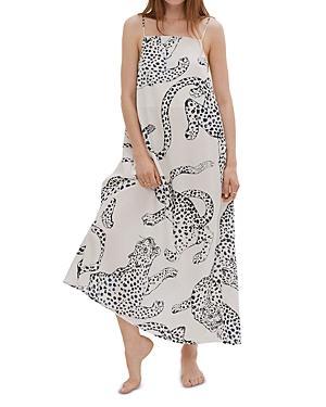 Womens Jag-Print Cotton Nightie Product Image