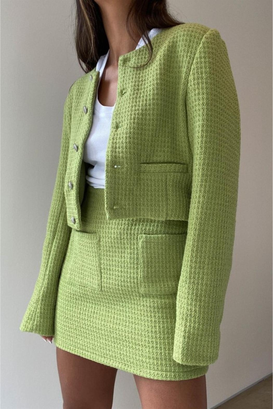 Textured Crop Jacket Product Image