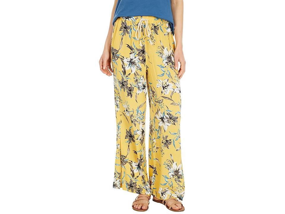 Hurley Solana Wide Leg Pants (Cornsilk Lily) Women's Casual Pants Product Image