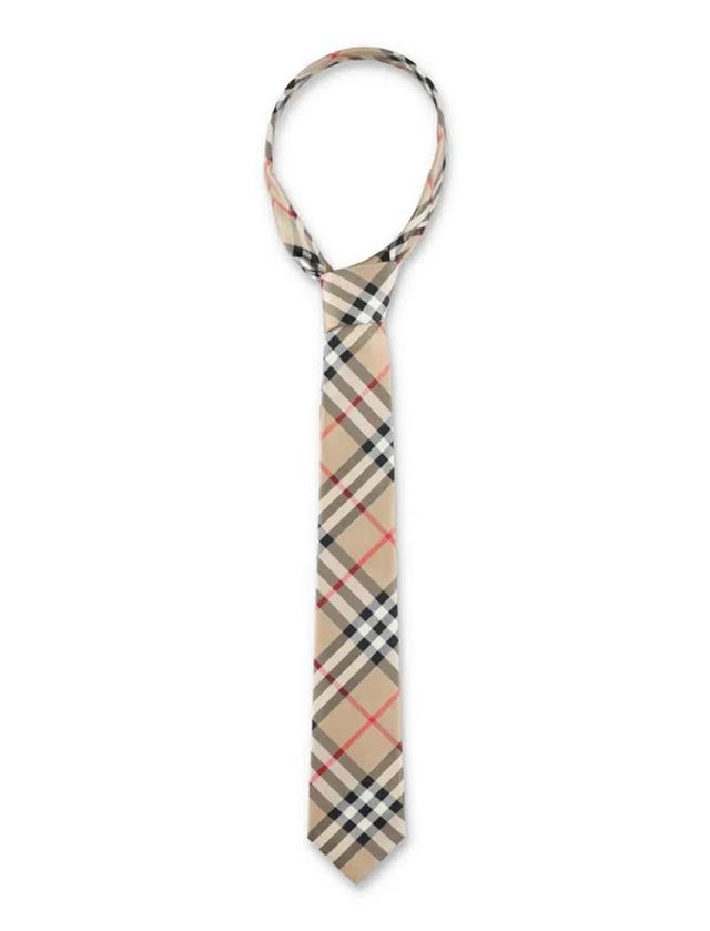 BURBERRY Manston Slik Tie In Beige Product Image