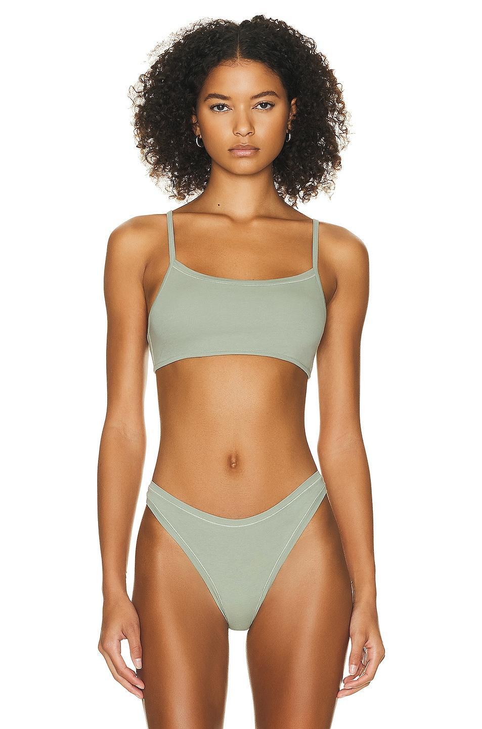 Helsa Jersey Bralette Sage. (also in L, XL, XXS). Product Image