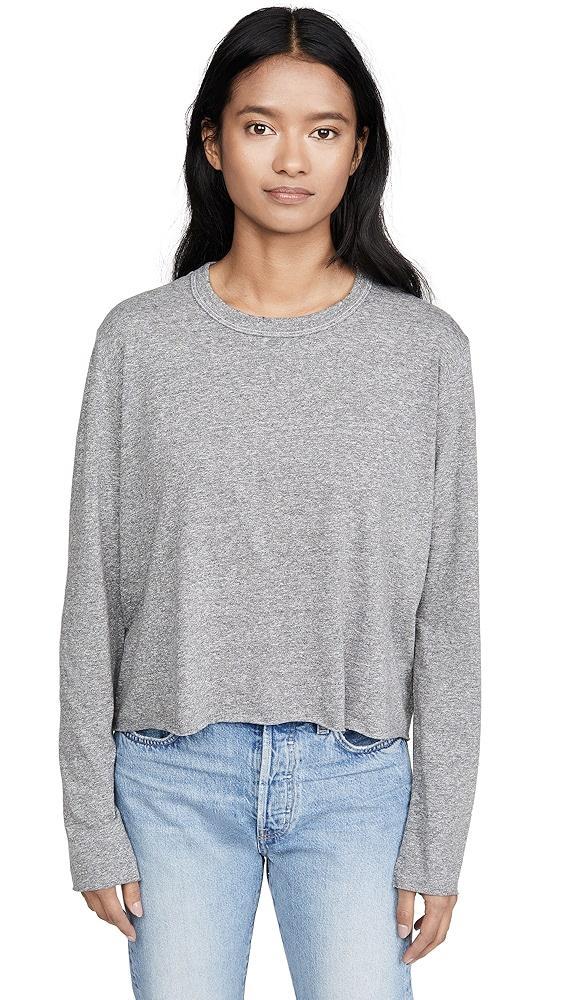 THE GREAT. The Long Sleeve Crop Tee | Shopbop Product Image