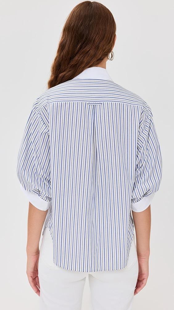 SIMKHAI Gemma Three Quarter Sleeve Shirt | Shopbop Product Image