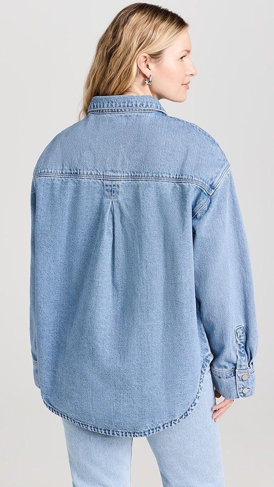 ABRAND Denim Shacket | Shopbop Product Image