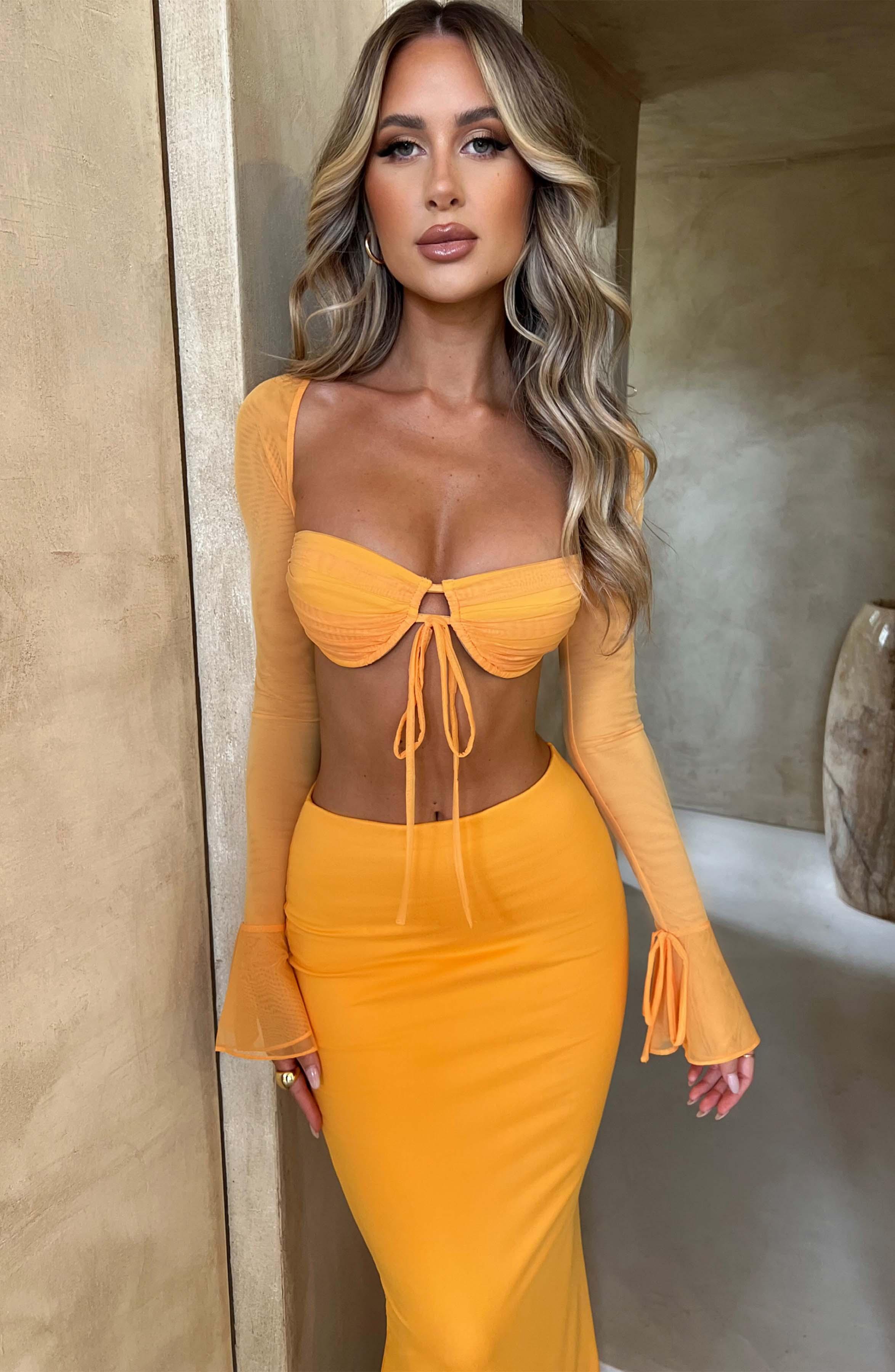 Priscilla Top - Tangerine Product Image