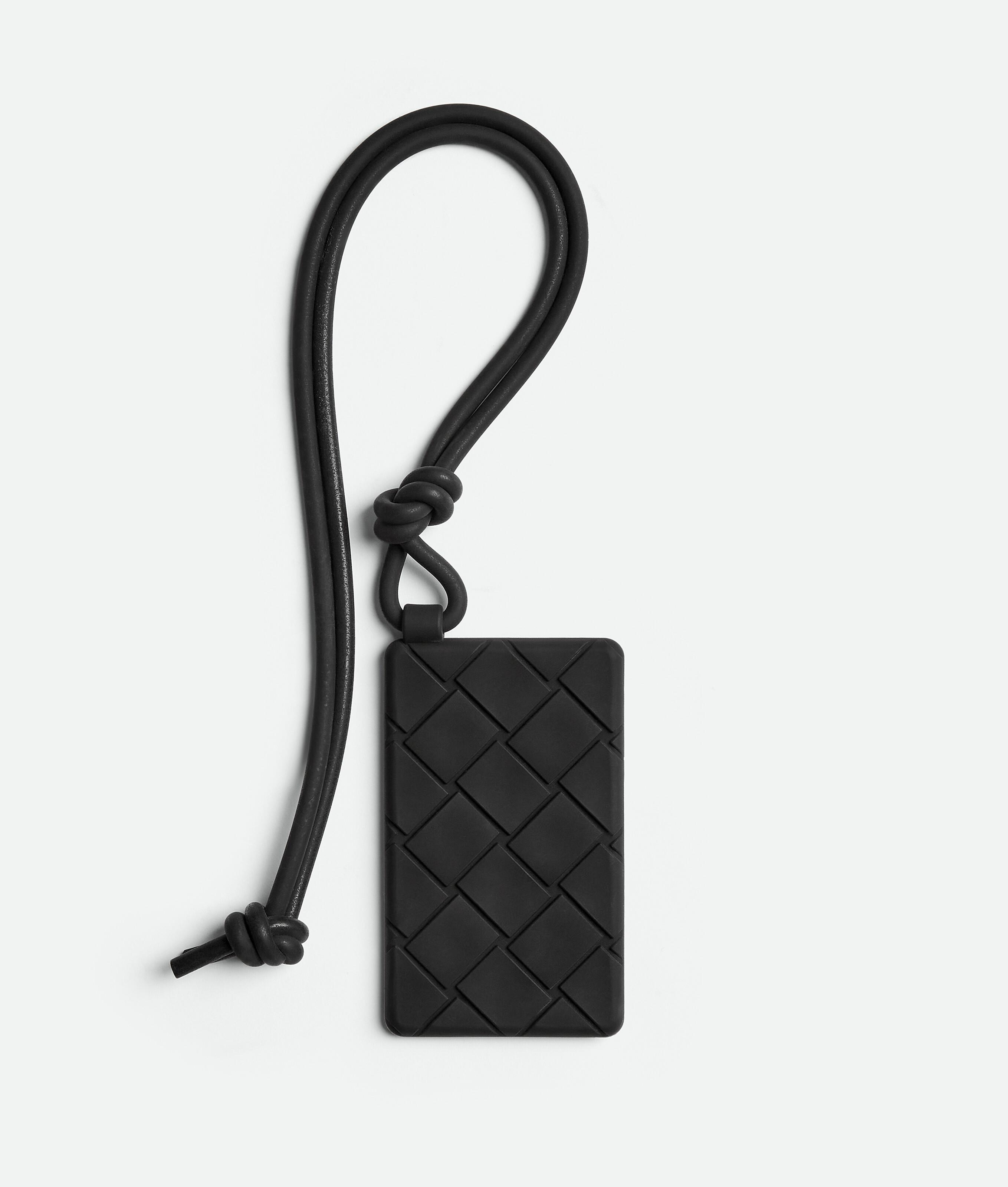 Men's Card Case On Strap in Black Product Image