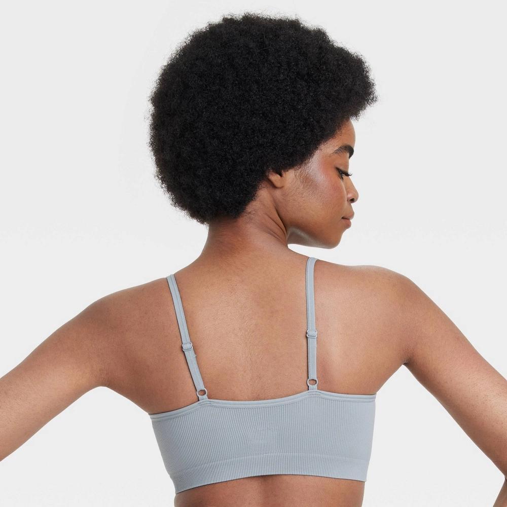 Women's Seamless Bralette - Colsie™ Gray M Product Image