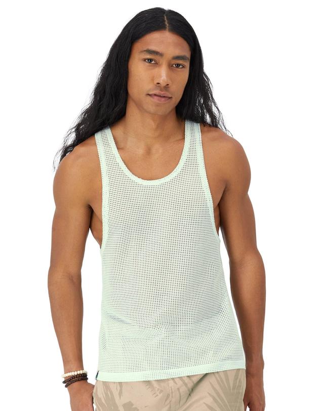 Mens Champion Mesh Tank Top Arctic Cold Beige XL Product Image