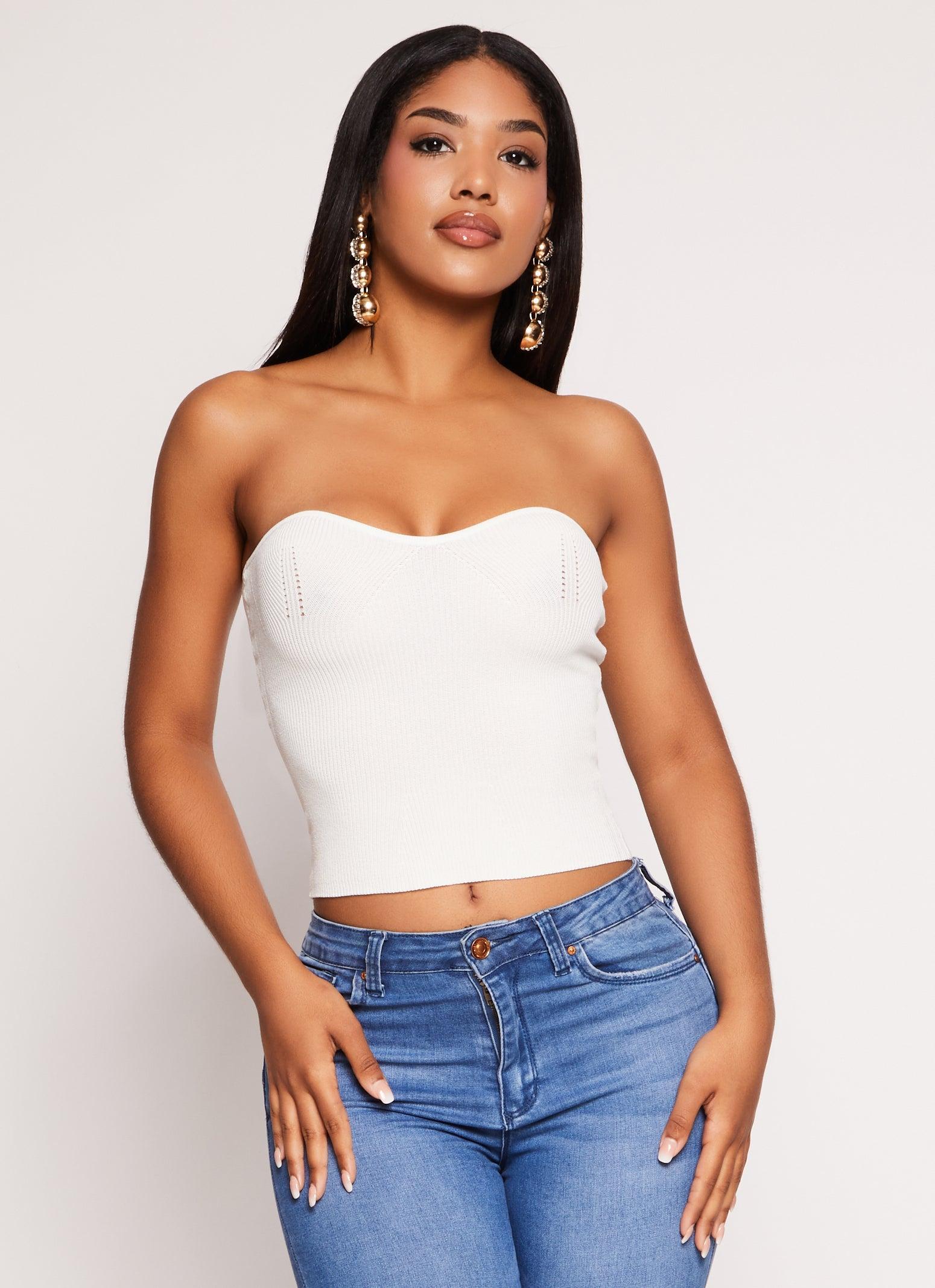 Womens Basic Knit Tube Top Product Image