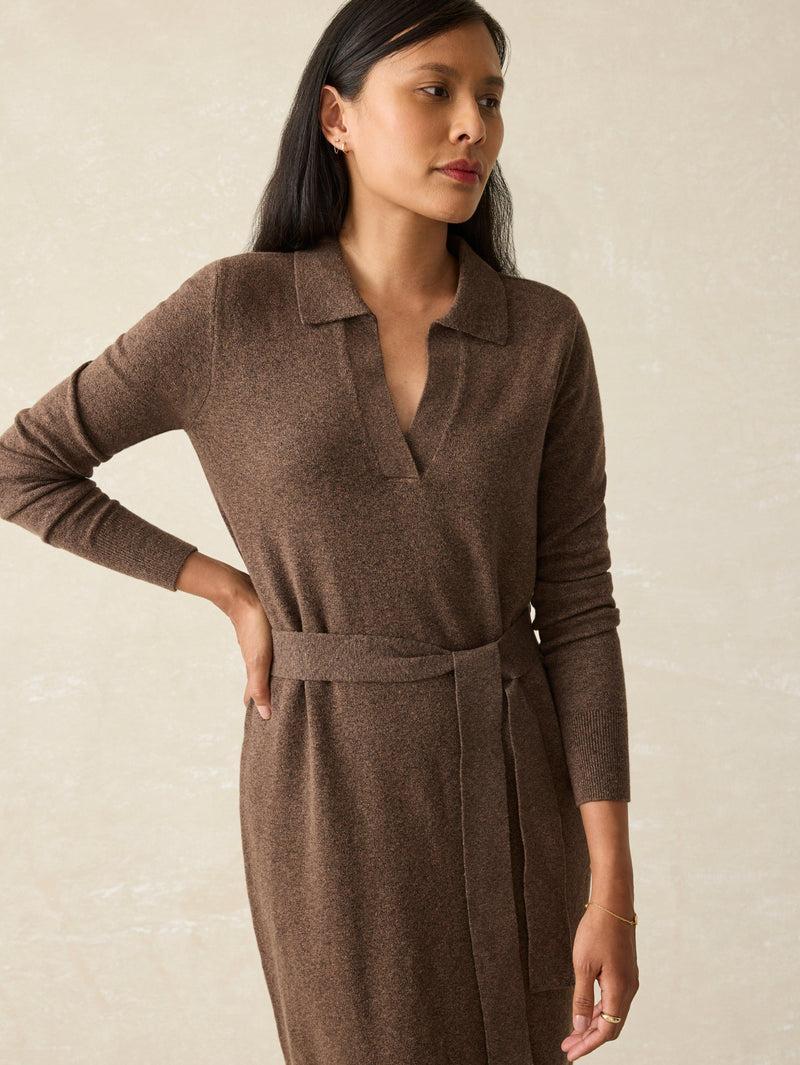 Jackson Sweater Dress - Mocha Heather Product Image