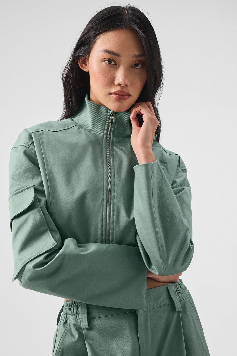 Night Out Cargo Jacket - Botanical Green Female Product Image