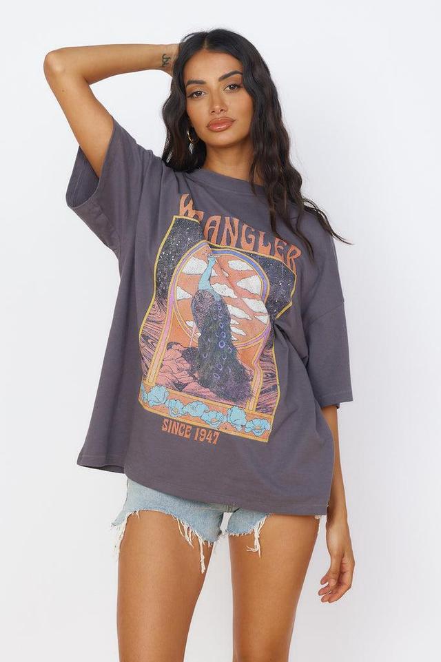 WRANGLER Boxy Slouch Tee Peacock Oasis Product Image