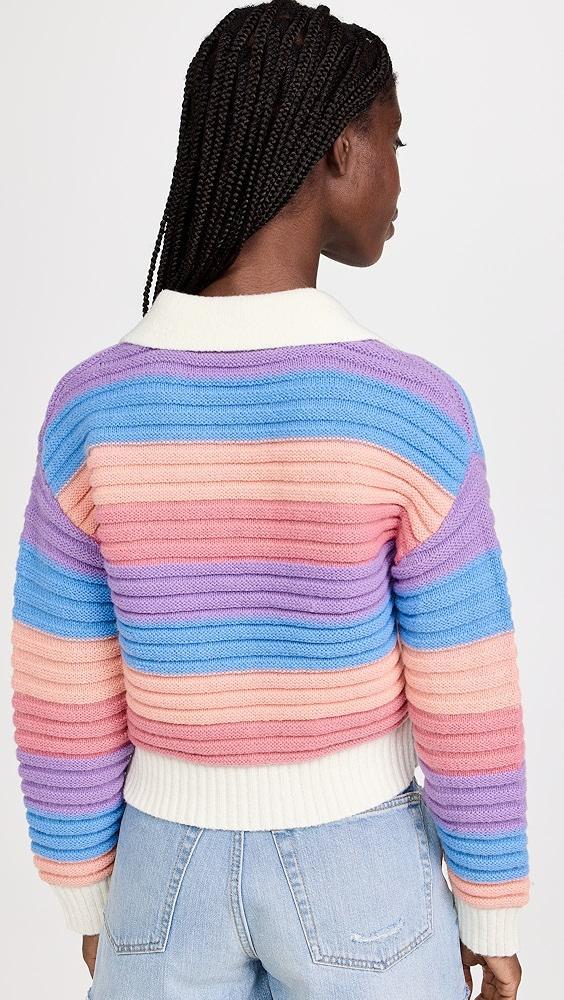 English Factory Rainbow Striped Knit Top | Shopbop Product Image