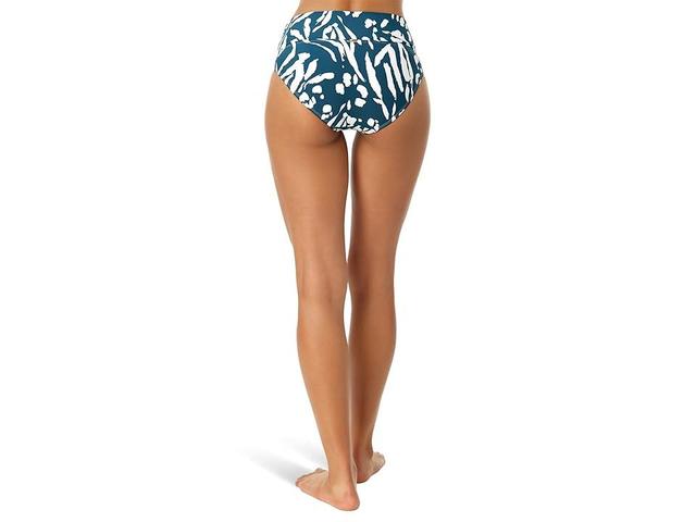 Anne Cole Soft Band Mid-Rise Bottoms (Blue/White) Women's Swimwear Product Image