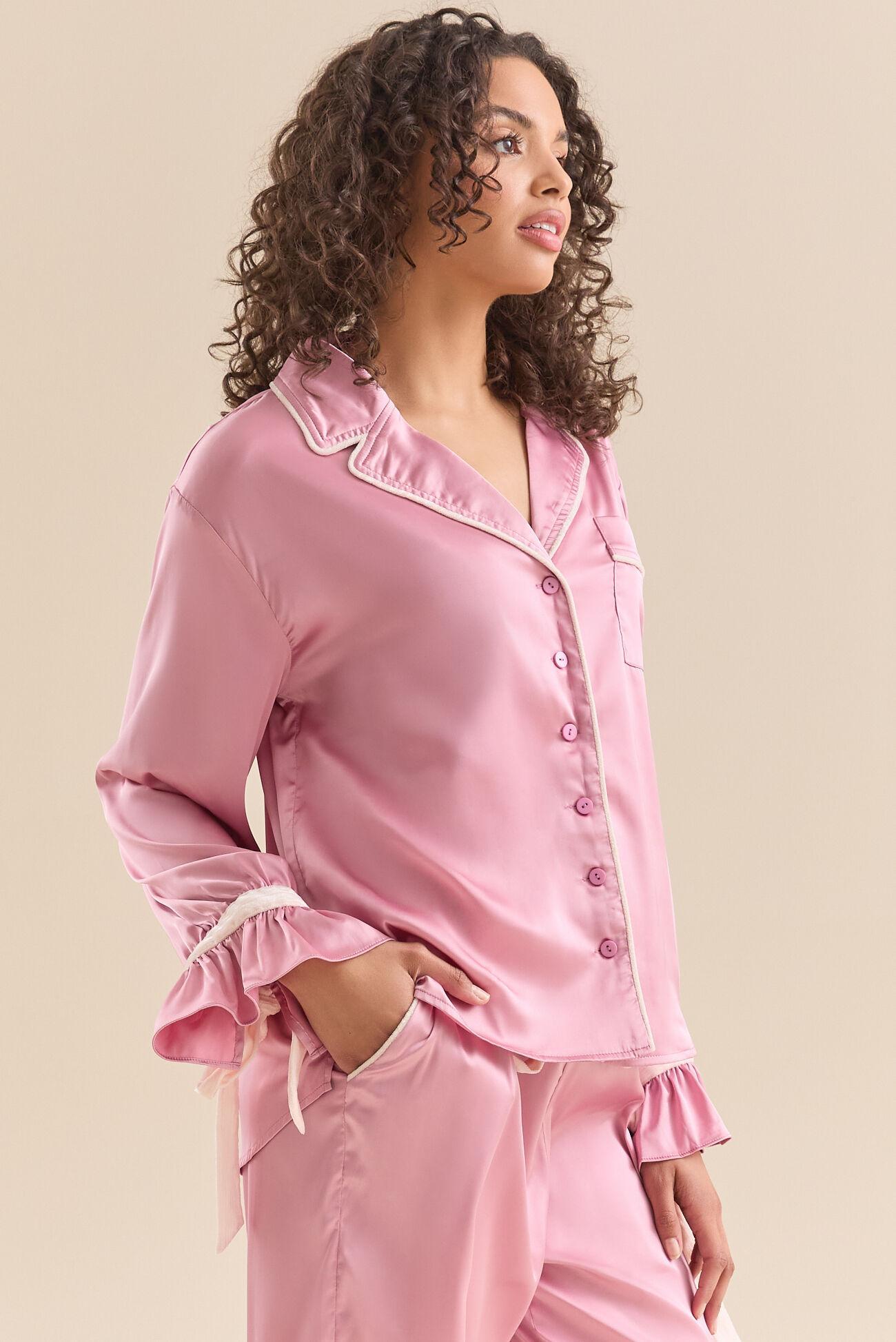 Lilly Satin Lounge Top Product Image