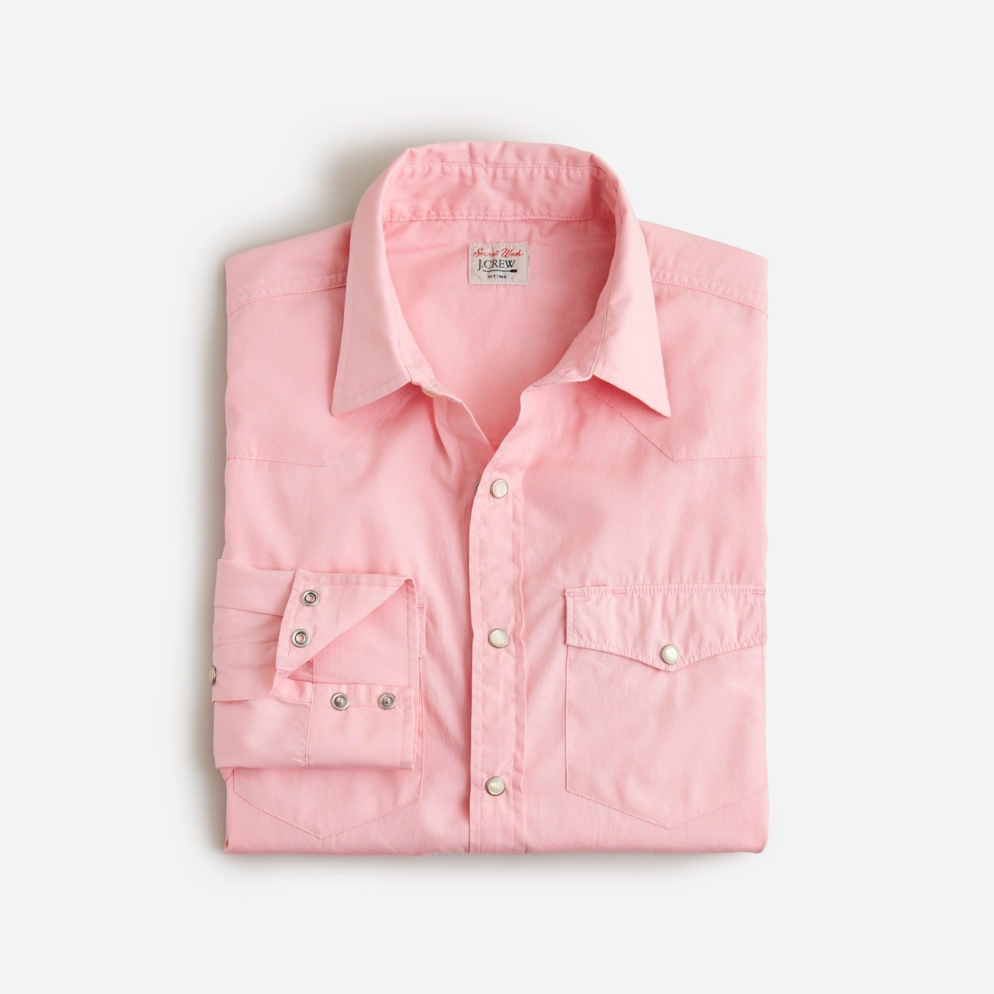 Secret Wash cotton poplin western shirt Product Image