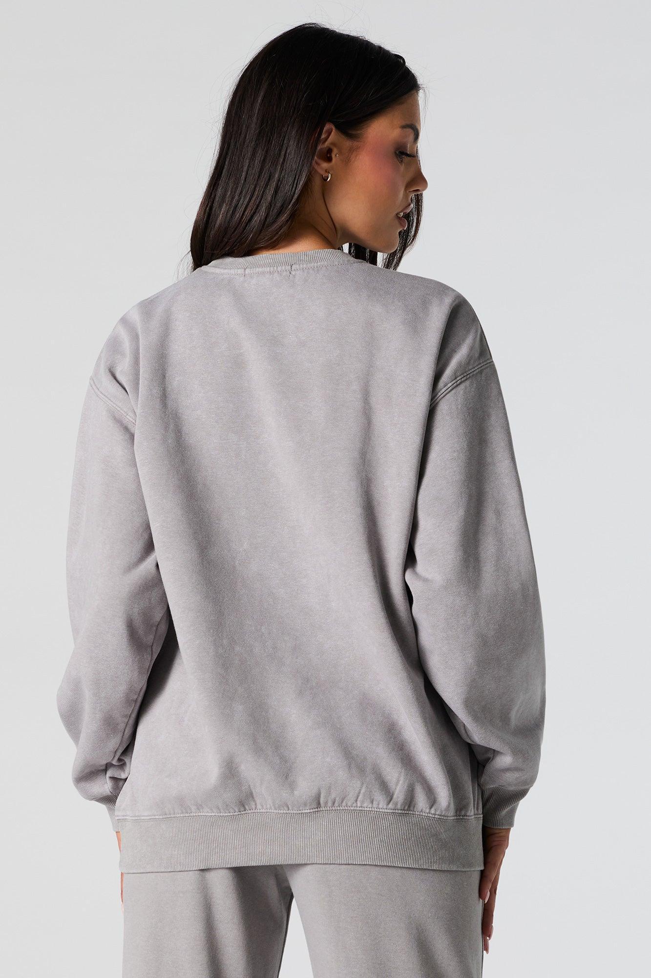 Washed Fleece Sweatshirt Female Product Image