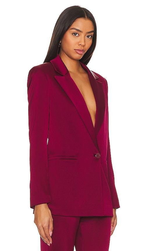 Womens Denny Single-Breasted Satin Blazer Product Image