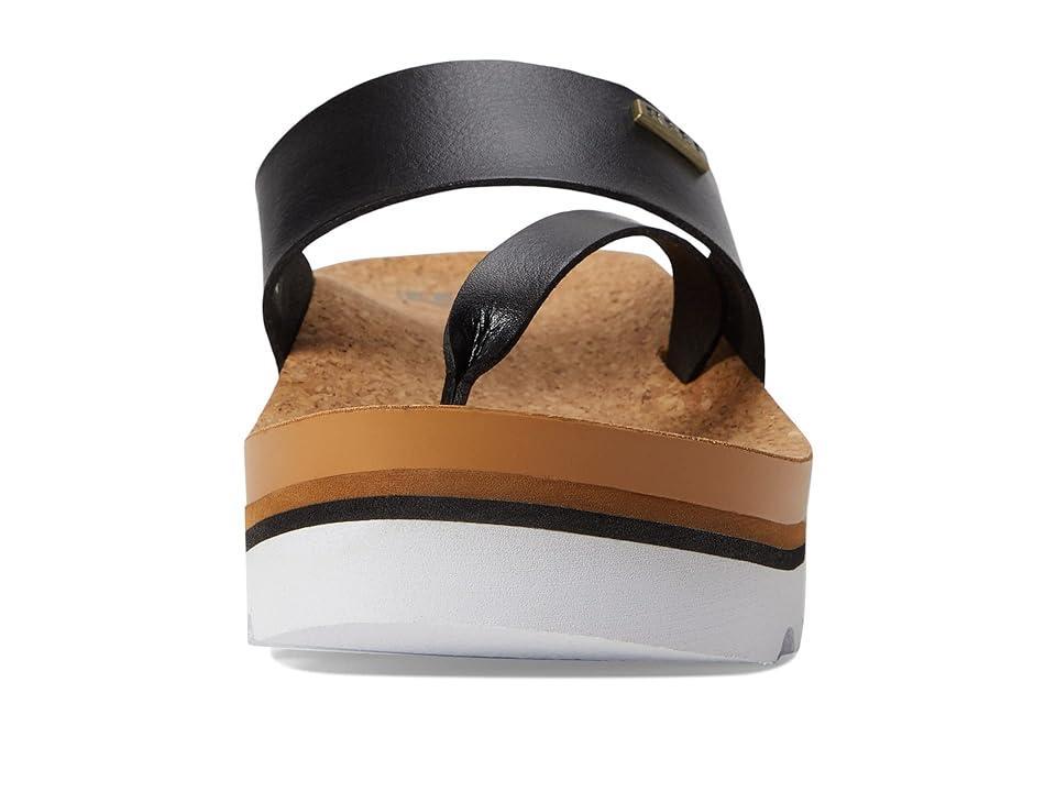 Womens Reef Cushion Sol Hi Sandal - Black / Tan Product Image