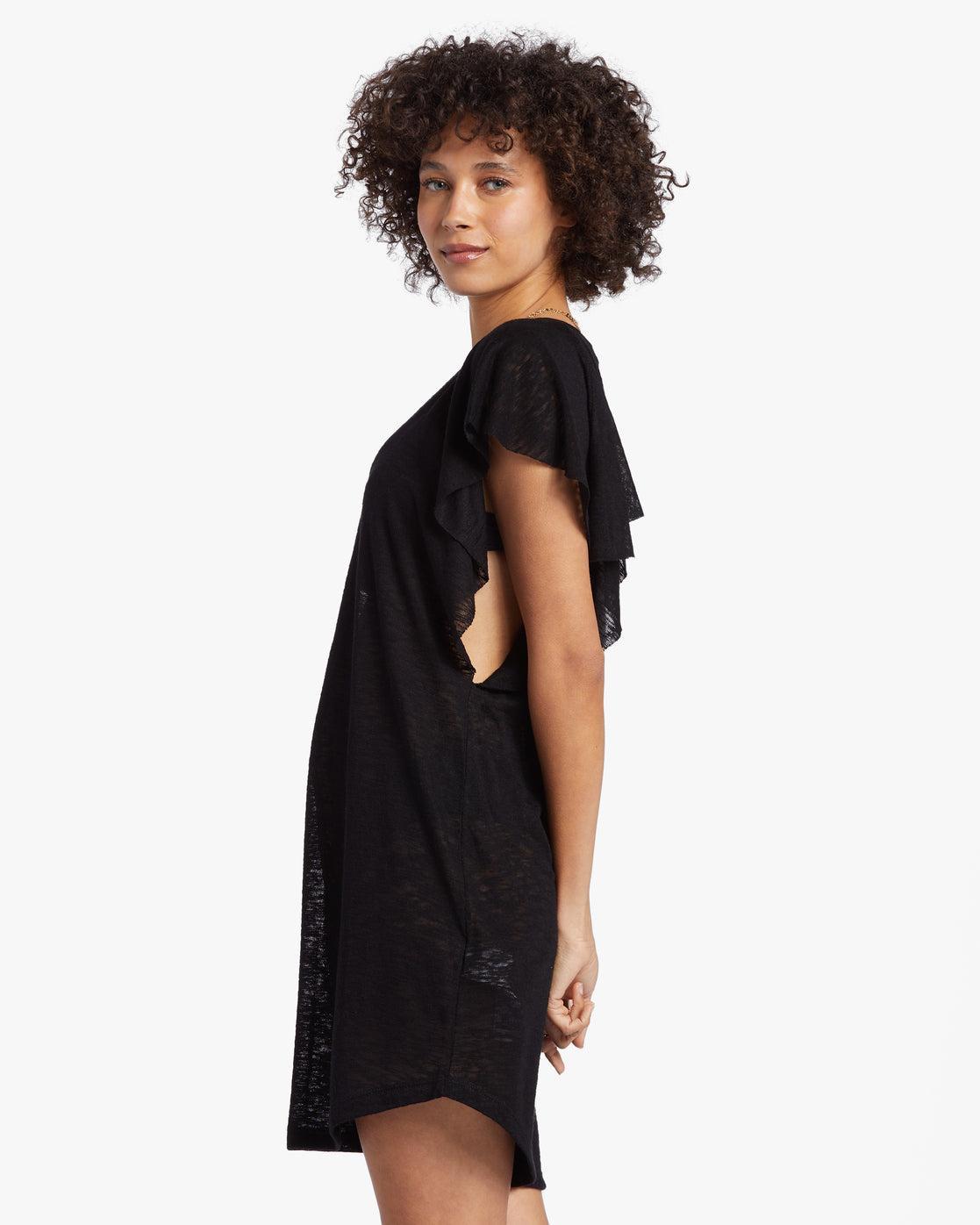 Out For Waves Cover-Up Dress - Black Pebble Female Product Image