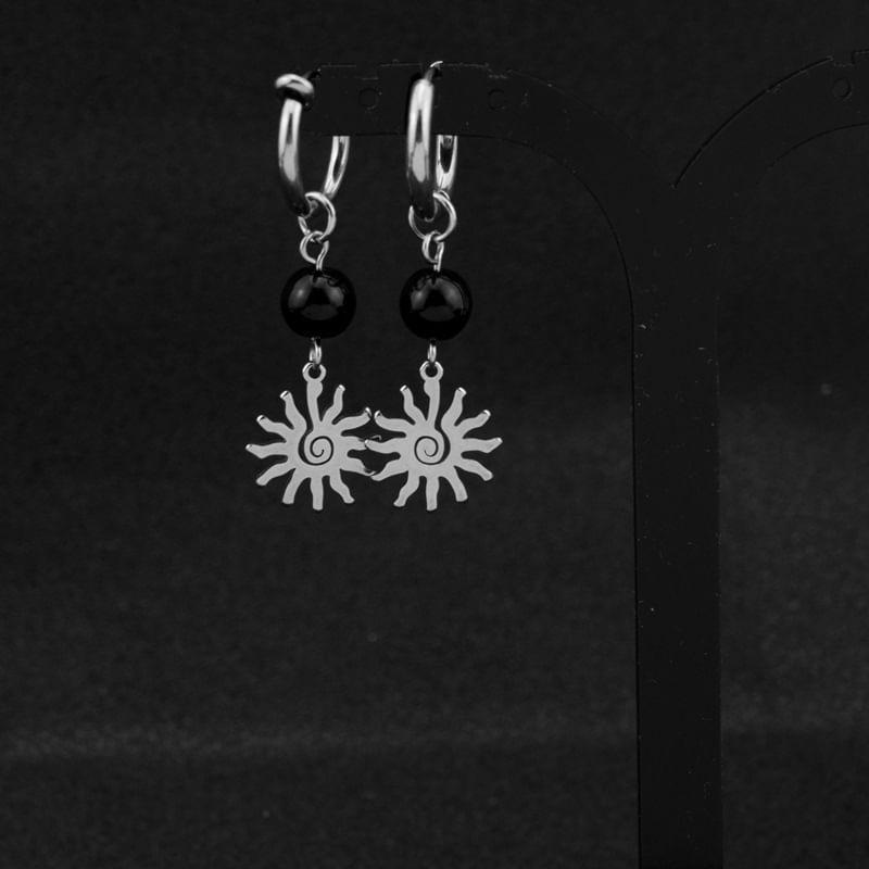 Beaded Sun Drop Earring / Clip-On Earring Product Image