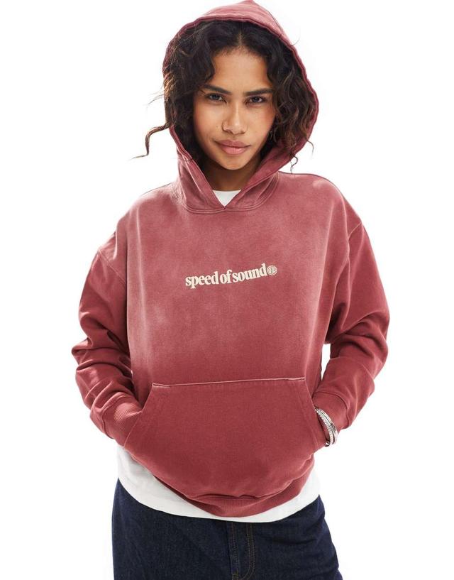 Deus Ex Machina ombre hoodie in brown Product Image