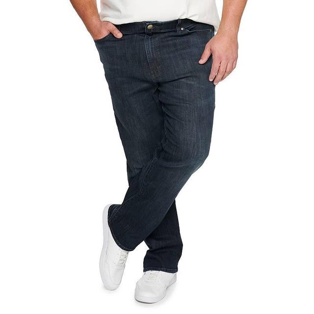 Mens Big and Tall Lee Extreme Motion MVP Relaxed-Fit Straight-Leg Jeans Dark Blue Product Image