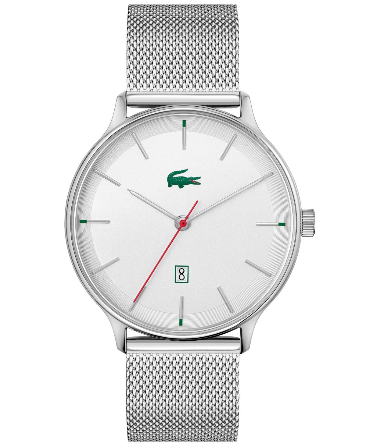 Lacoste Mens Club Stainless Steel Mesh Bracelet Watch 42mm - Staineless Steel Product Image