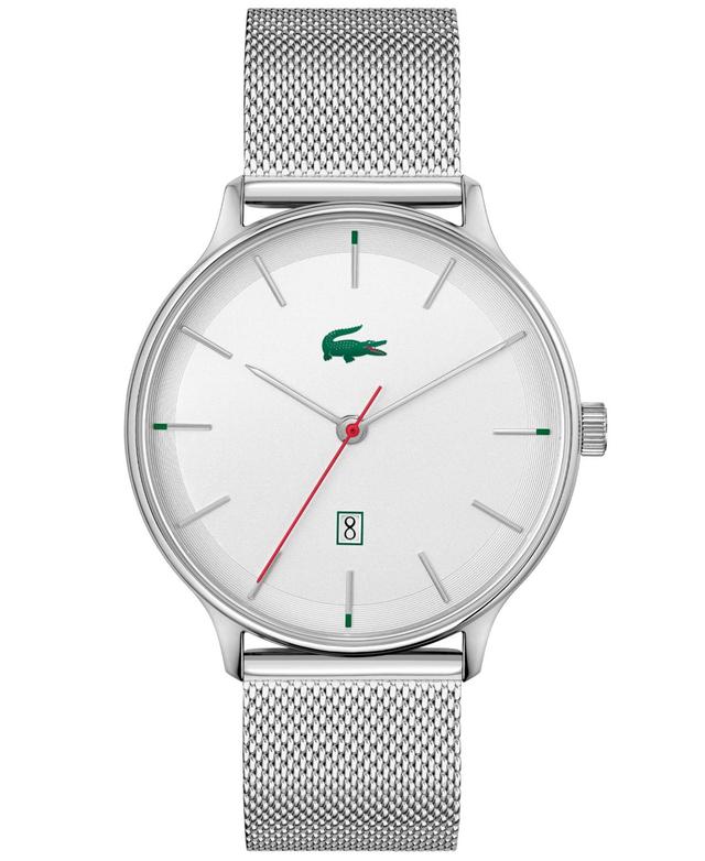 Lacoste Mens Club Stainless Steel Mesh Bracelet Watch 42mm - Staineless Steel Product Image